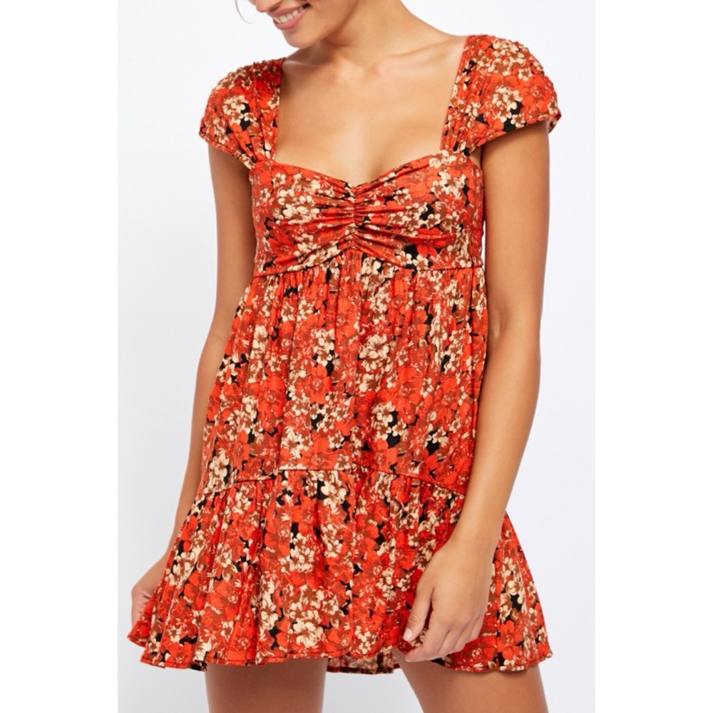 Free People Pattern Play Floral Mini Dress Size‎ Medium